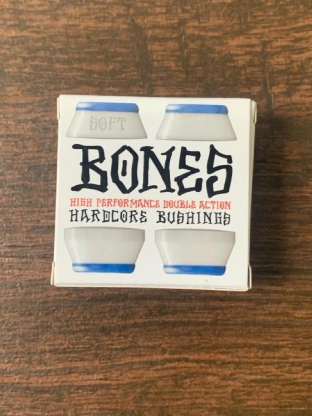 Skateboarding Bones hardcore soft bushings